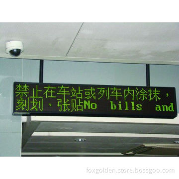 Waterproof P10 Outdoor Single Green Display of Advertising